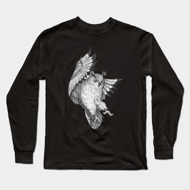 Owl Long Sleeve T-Shirt by AdrianaOrellana